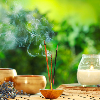 bougies et encens tibétains