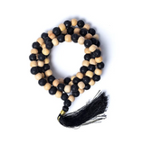 Peach Moonstone Rudraksha Mala