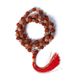 Mala Pierre de Lune Pêche Rudraksha- Antre Gothique