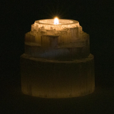 Divine Selenite Cascade Candle Holder