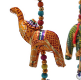 Mobile Élégance Éléphants & Clochettes – Artisanat Indien