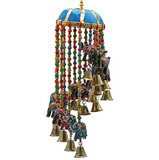 Mobile Éléphant avec Clochettes – Décoration Spirituelle & Porte-Bonheur - Univers Tibet