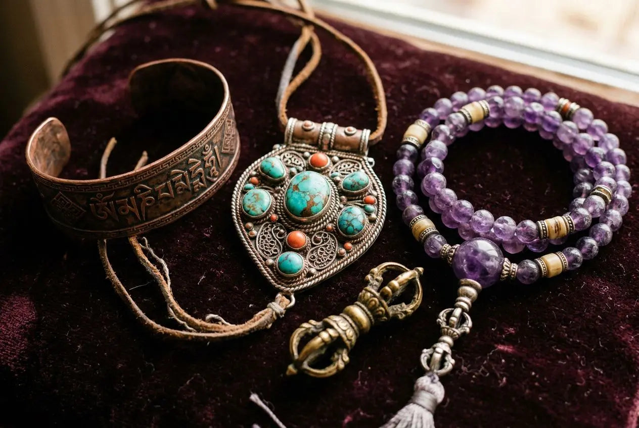 Bijoux tibétains signification : symbole et vertus bouddhistes