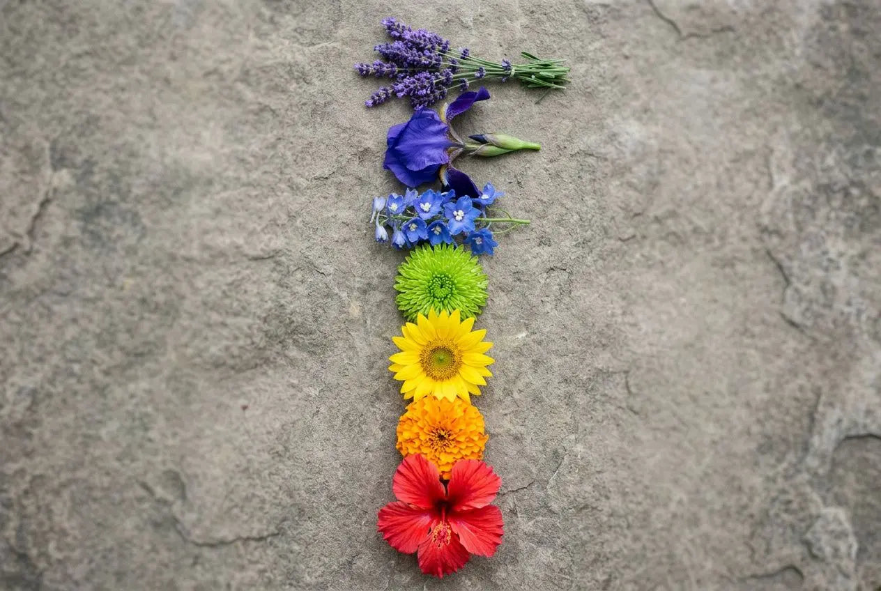 Fleurs et chakras : couleur, signification et énergie de chaque chakra
