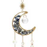 Lapis Lazuli and Crystal Sun and Moon Catcher - Tibetan Universe