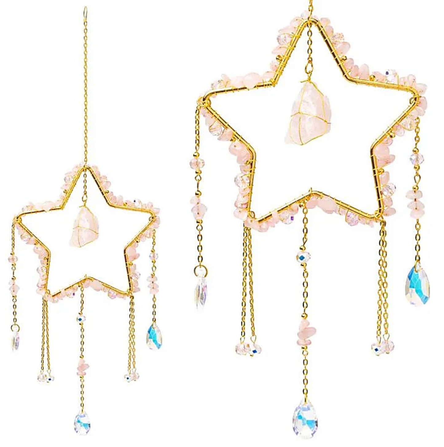 Rose Star-Catching Crystal - Tibetan Universe