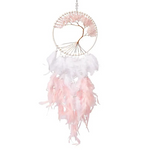 Attrape Rêves Arbre de Vie Quartz Rose - Univers TIbet