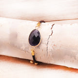 BRACELET-CORDON-REGLABLE-AMETHYSTE - UNIVERS TIBET