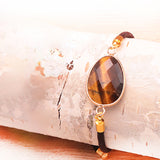 BRACELET-CORDON-REGLABLE-OEIL-DE-TIGRE - univers tibet