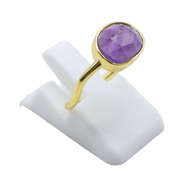 Bague Argent 925 Améthyste - Univers Tibet