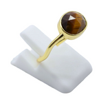 Bague Argent 925 Œil de Tigre - Univers tibet