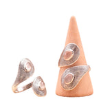 Bague Aura de Tendresse – Quartz Rose & Argent 925 - univers tibet