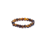 Bague Élastique en Oeil de Tigre - Univers Tibet