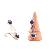 Himbe-Ring mit Lapislazuli und 925er Silber - Tibetwelt