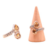 Bague Rayon Solaire – Citrine et Argent 925 - univers tibet