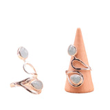 Bague Souffle d’Azur Aigue Marine et Argent 925 - univers tibet