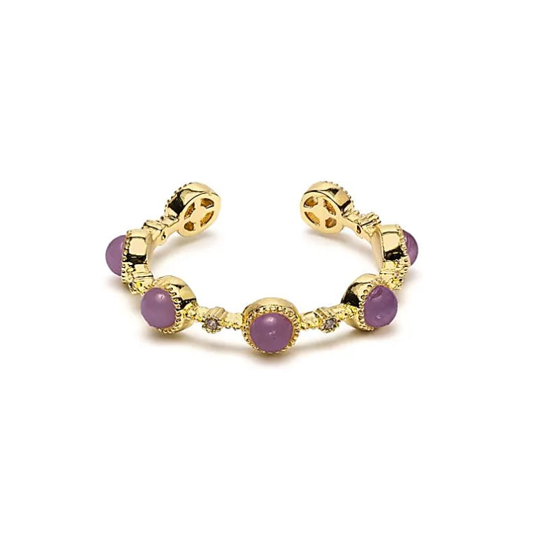 Amethysten- und Kupfer-Intuitions-Ring - Tibetwelt