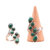 Ring Atem des Neubeginns Malachit & Silber 925 – Transformation & Heilung - Tibetwelt