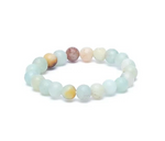 Bague Élastique en Perles d’Amazonite - Univers Tibet