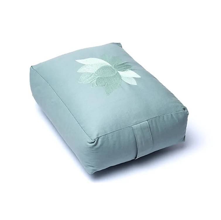 Traversin de Yoga Rectangulaire Lotus – Coton Bio - Univers Tibet
