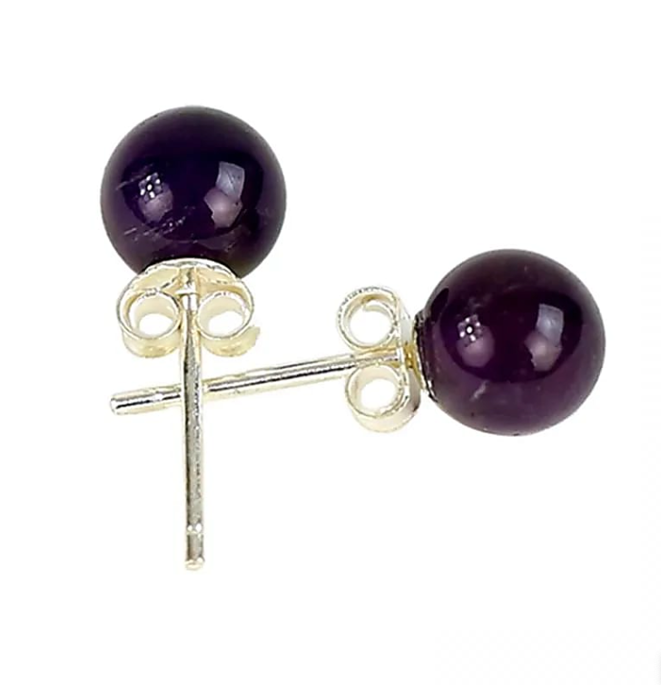 Boucles d’Oreilles « Larmes de Sagesse » en Améthyste et Argent - Univers Tibet