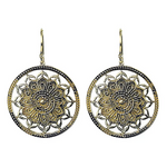 Boucles d’Oreilles Mandala Lotus - Univers Tibet