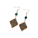 Boucles d'Oreilles Tibétaines Mandala Sacré - Univers TIbet
