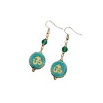 Boucles d'Oreilles Tibétaines Om Céleste - Univers Tibet