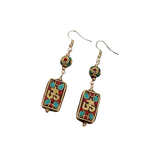 Boucles d'Oreilles Tibétaines Om Mystique - Univers Tibet