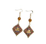Boucles d'Oreilles Tibétaines Om Sérénité - Univers Tibet