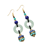 Boucles d'Oreilles Tibétaines Anneaux de Sagesse - Univers TIbet