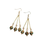 Boucles d'Oreilles Tibétaines Danse Céleste - Univers TIbet