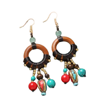 Boucles d'Oreilles Tibétaines Danse des Eléments - Univers Tibet
