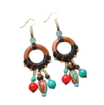 Boucles d'Oreilles Tibétaines Danse des Eléments - Univers Tibet
