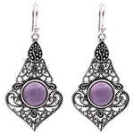 Boucles d’oreilles Ethniques en Améthyste – Esprit bohème & énergie spirituelle - Univers TIbet