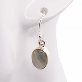 Boucles d’oreilles Voile Boréal – Argent 925 & Labradorite AAA - univers tibet