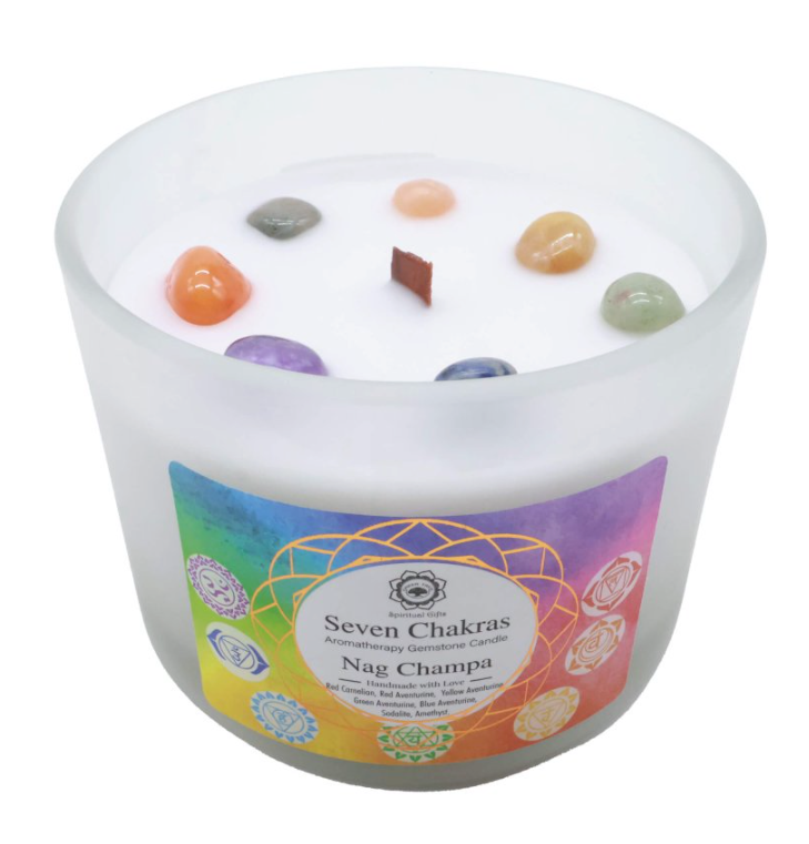 Bougie 7 Chakras Nag Champa - Univers Tibet
