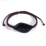 Bracelet-Protecteur-Bouclier-d_Obsidienne-Tisse-Ajustable-Univers Tibet