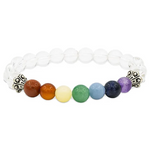 Bracelet 7 Chakras Cristal de Roche - Univers Tibet