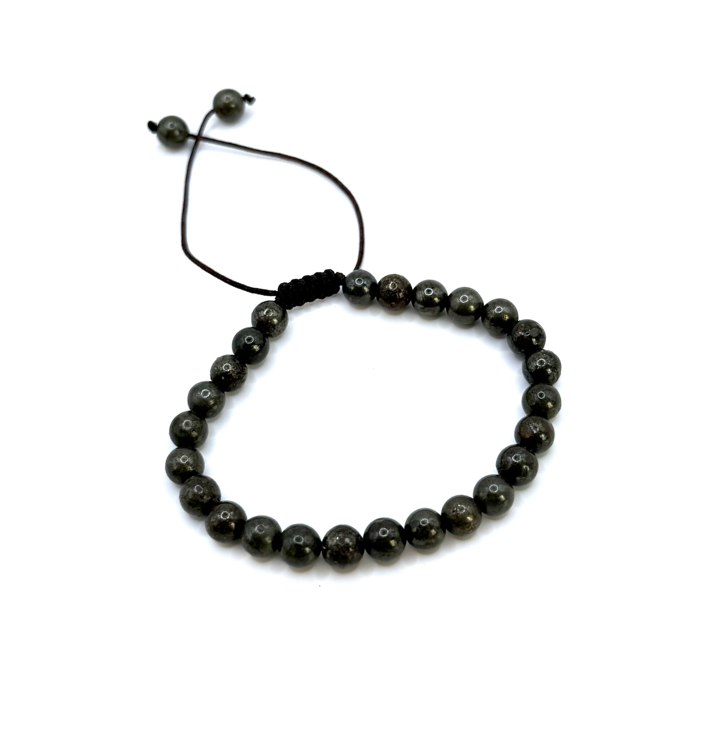 Armband Wohlstand & Selbstvertrauen - Verstellbar - Pyrit-Univers Tibet
