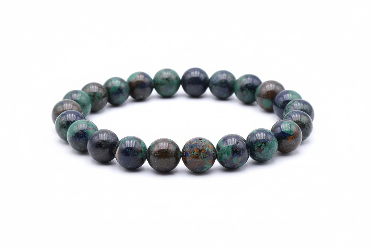 Althéa Bracelet – Natural Azurite Malachite - Tibetan Universe