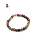 Bracelet Cœur Apaisé – Ajustable en Rhodonite - Univers Tibet