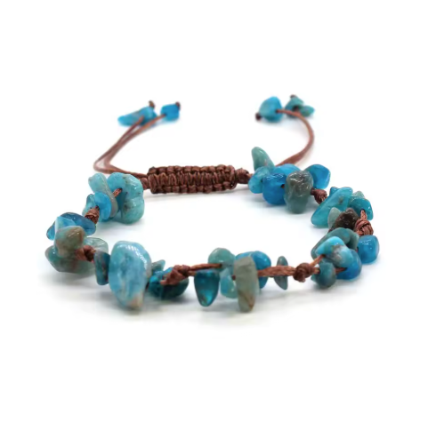 Bracelet Clarté Intérieure en Apatite - univers tibet