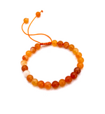 Bracelet Confort & Élévation - Ajustable en Agate du Botswana - Univers Tibet
