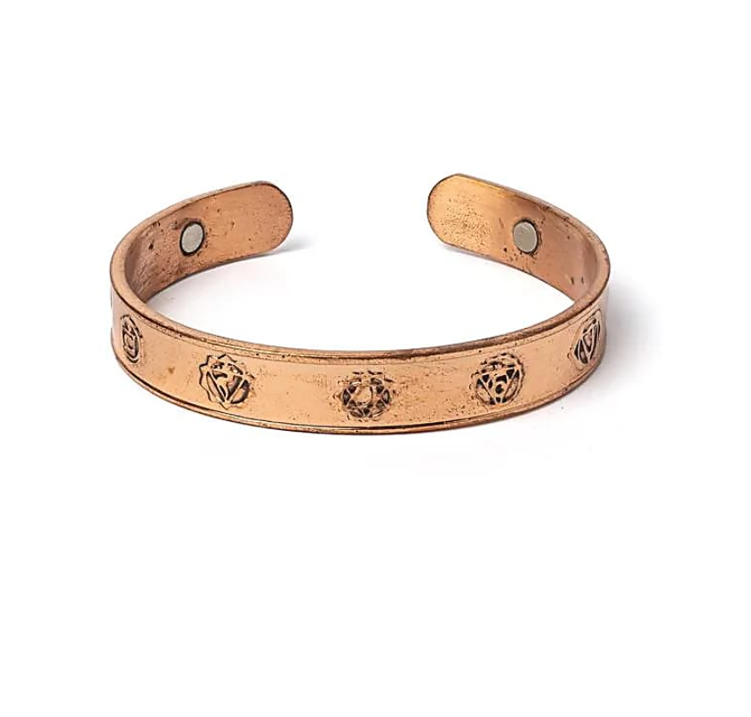 Magnetische Kupferschmuck-Armband – 7 Chakren – Tibetwelt