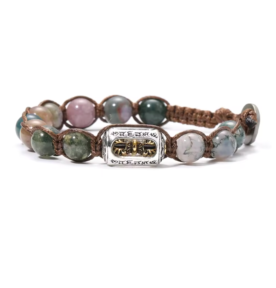 Bracelet Dorje de l’Harmonie des Éléments en Agate - Univers Tibet
