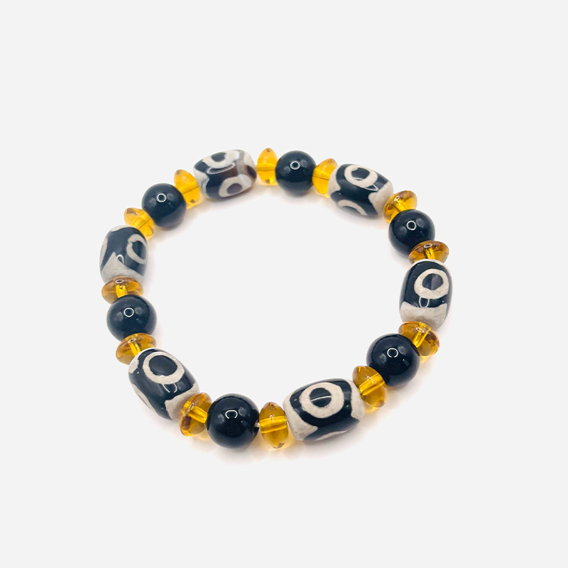 Armband aus Dzi-Stein mit drei Augen - Tibetwelt
