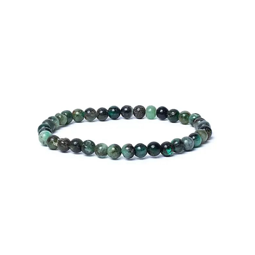 Bracelet Emeraude Naturelle - Harmonie du Cœur