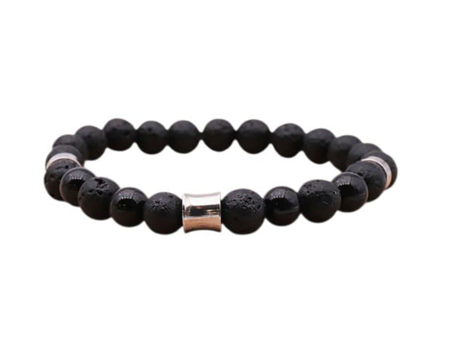 Armband – Flussstein & Edelstahl – Tibetwelt