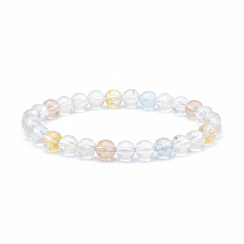 Bracelet Lumière Boréale en Topaze Multicolore – Qualité AA+ - univers tibet